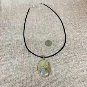 Jasper Druzy Stone Necklace‎